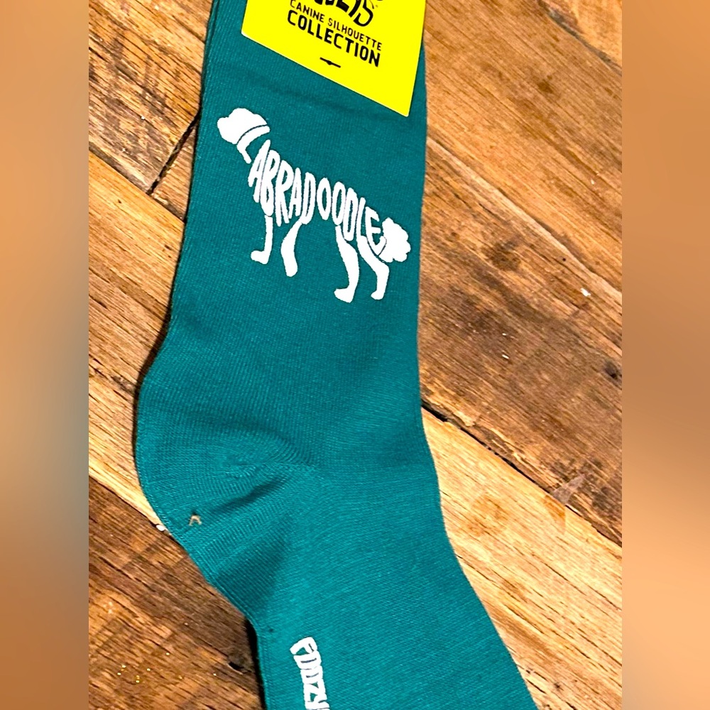 NWT FOOZYS CANINE SOCKS LABRADOODLE EDITION! EXCELLENT QUALITY!